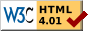 符合超文本标示语言(HTML)4.01严格版
